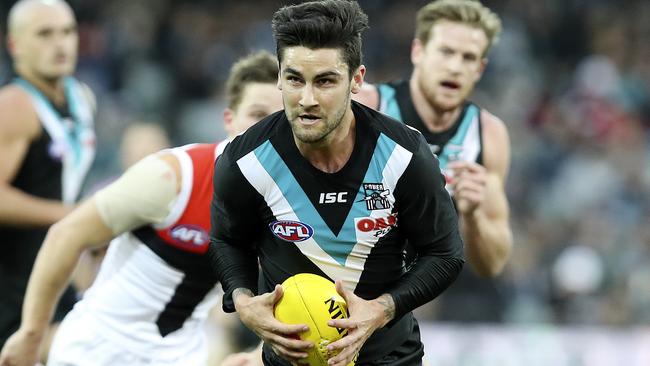 Port Adelaide is at risk of missing the finals. Picture: Sarah Reed