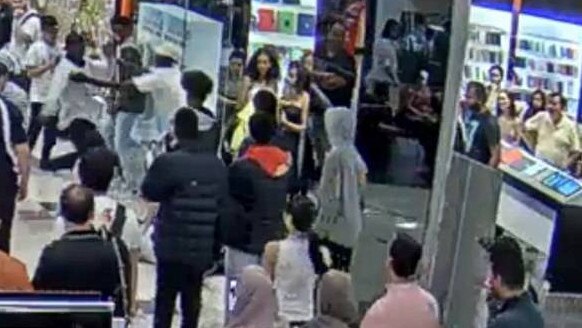 Youths clash at Highpoint Shopping Centre at Maribyrnong.