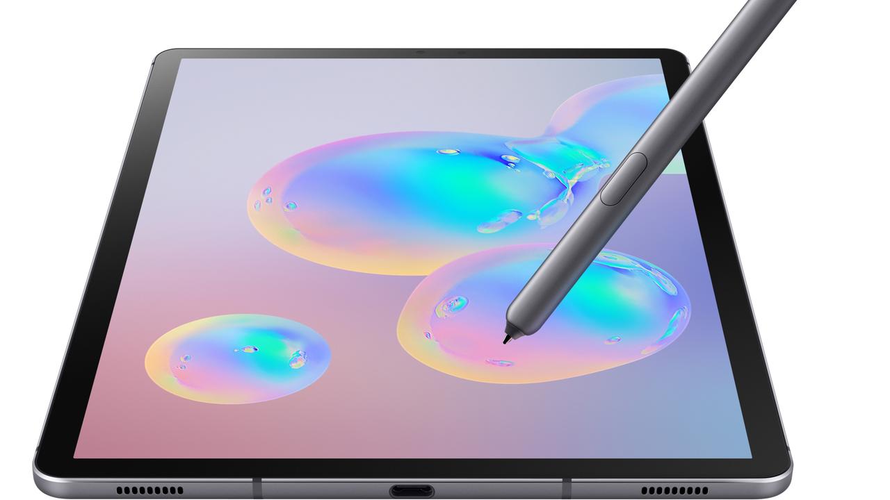 The Samsung Galaxy Tab S6 is a Google Android tablet with a stylus and multiple cameras.