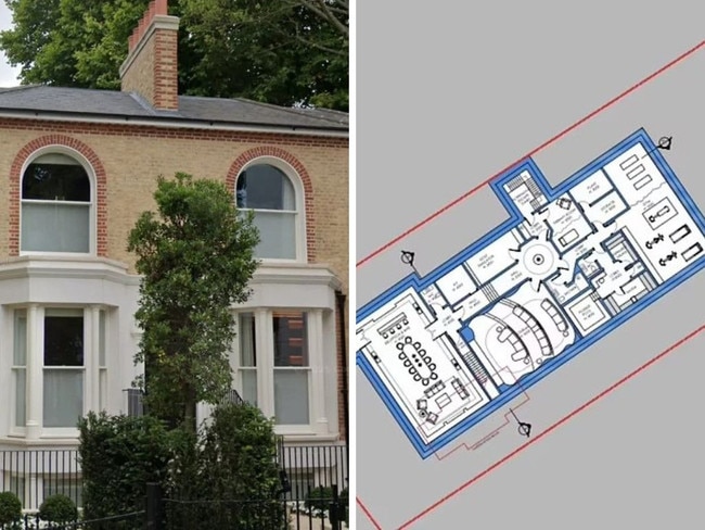 Neighbours at war over tycoon’s ‘iceberg’ basement. Picture: Google Maps;Supplied