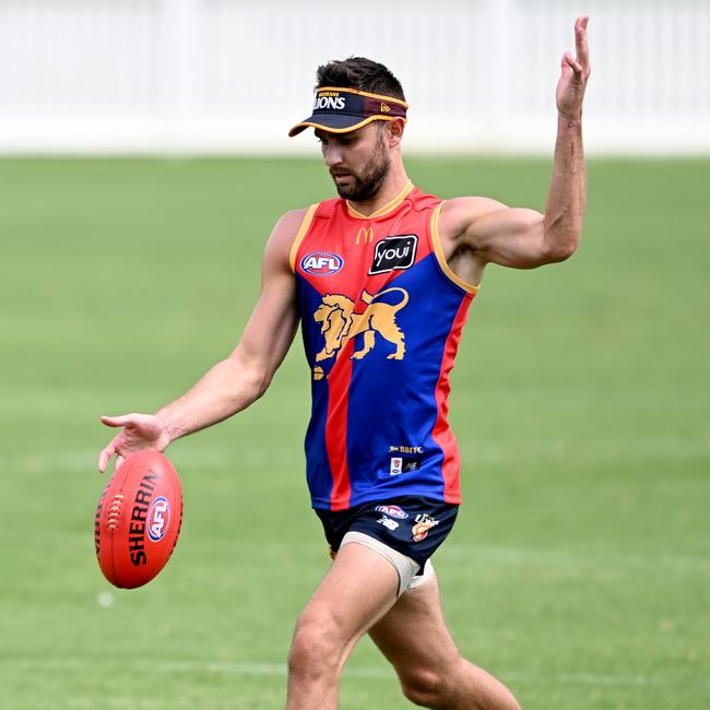 Jack Gunston in action at Lions training. Picture: Getty Images