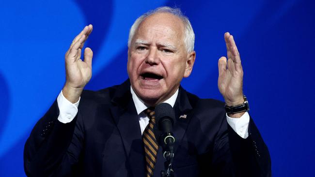 Democratic vice presidential candidate Minnesota Governor Tim Walz willalso have a starring role. Picture: MARIO TAMA / GETTY IMAGES NORTH AMERICA / Getty Images via AFP