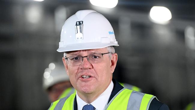 Scott Morrison in Sydney on Friday. Picture: Jeremy Piper