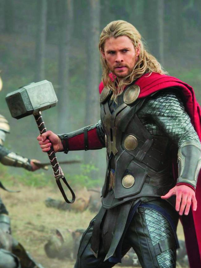 Chris Hemsworth as Thor.