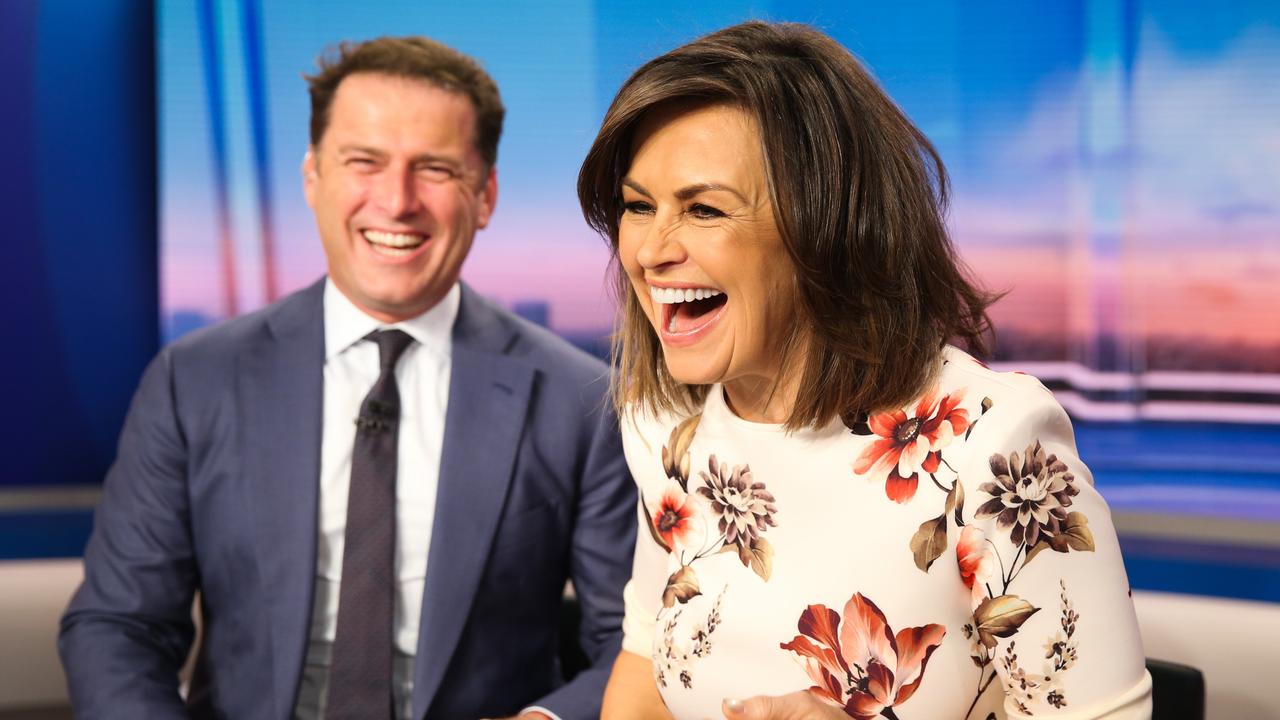 Karl Stefanovic and Lisa Wilkinson. Picture: Renee Nowytarger