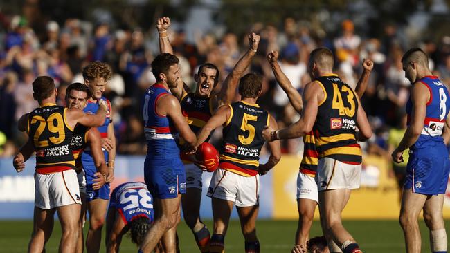 The Crows pulled off a huge upset. (Photo by Darrian Traynor/Getty Images)