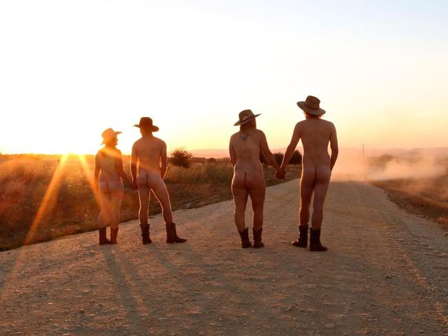 The calendar uses supplied photos of naked farmers from far and wide.