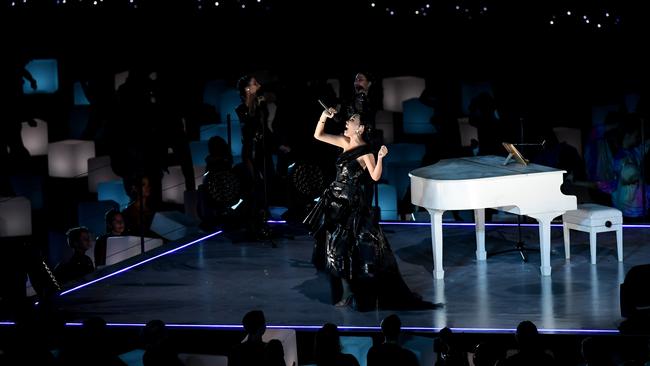 Dami Im performing at the closing ceremony of the XXI Commonwealth Games on the Gold Coast on April 15, 2018. Picture: Dan Peled