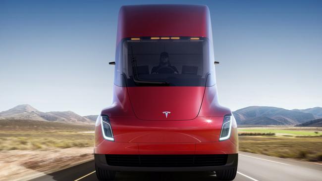 The Tesla has started building its electric Semi.