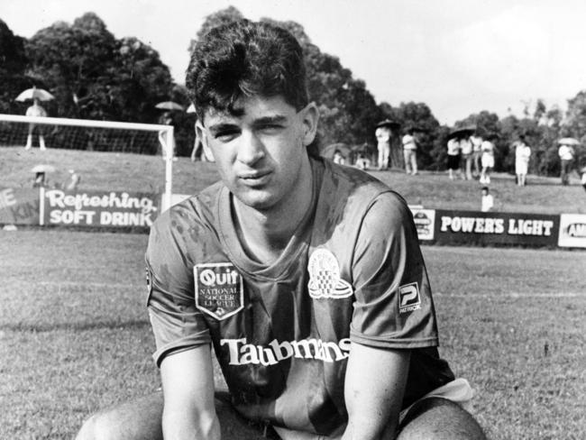 Ned Zelic in Sydney Croatia colours. Picture: Angelo Soulas.