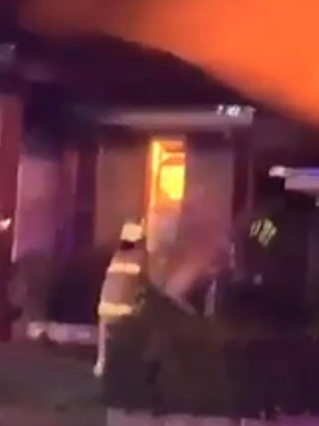 One person has died and another two people have been injured in a house fire Picture: Seven News