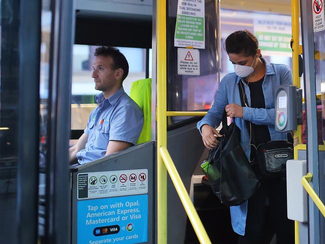 The levels of stress people are experiencing over a 24-hour period have spiked, with even daily tasks like catching the bus now anxiety-inducing. Picture: AAP