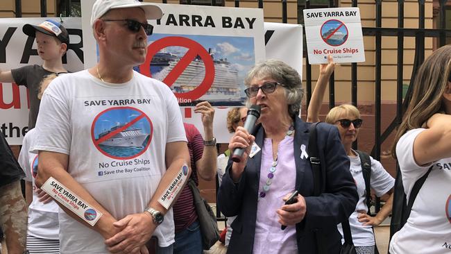 Randwick Mayor addressing the rally