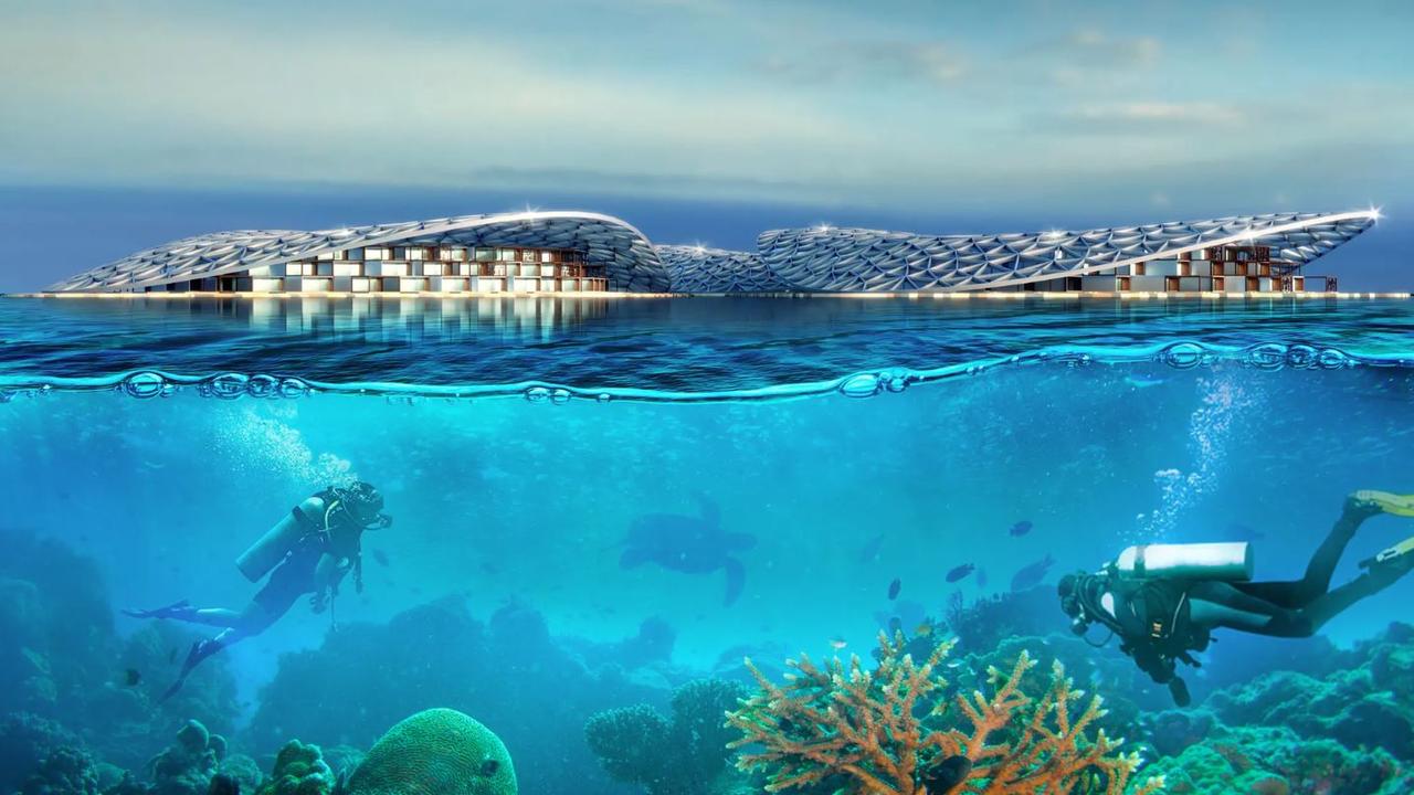The Dubai Reefs is currently the world's largest ocean restoration project. Picture: URB