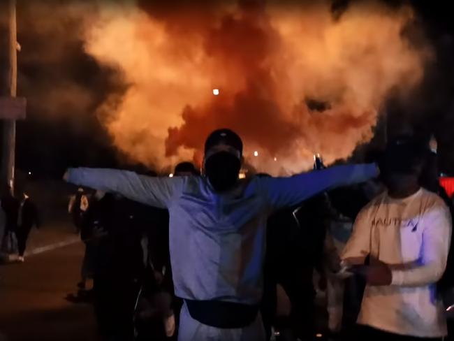 Mt Druitt rap group Onefour - which shares the name of a notorious Mt Druitt gang - say they are "fkn frustrated" after NSW police shut down their third scheduled performance where they would have performed songs like 'shanks and shivs'. Picture: YouTube