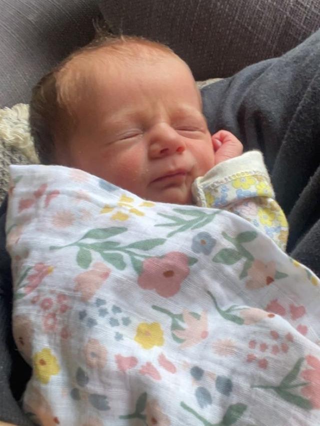 Annabelle Charlie Tregloen, Grant and Emma Stevens’ new grandchild. Picture: Supplied