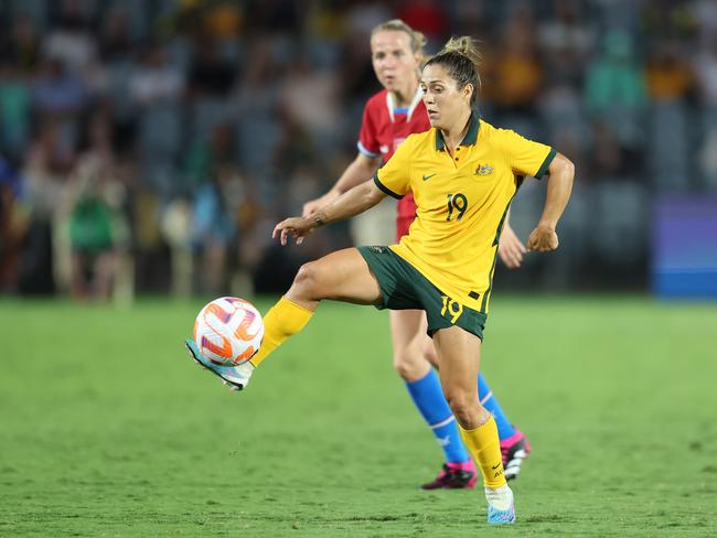 Gorry thrived in Gosford as the Matildas put four past their opponents. Picture: Scott Gardiner/Getty Images