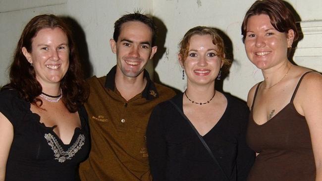 Kerri Ward, Michael Voss, Rebecca Freeman & Tanya Jurss on Flinders Street East Pic Bryan Lynch AD286014