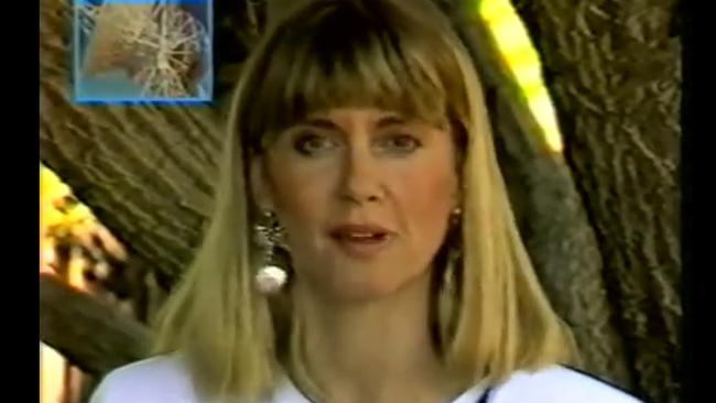 Olivia Newton John appeared in the Metro promo video.