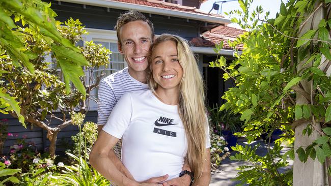 Australian athletics golden couple Ryan Gregson and Genevieve LaCaze. Picture : Ian Currie