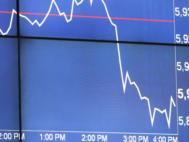 SYDNEY, AUSTRALIA - NewsWire Photos JULY 6: The screens pictured around 4pm in the public area at the Australian Stock Exchange, Bridge Street, Sydney.Picture by Damian Shaw