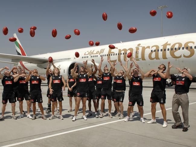 Emirates is a major sponsor of the Collingwood Football Club.