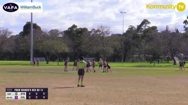 Replay: VAFA Round 14 -  St Kevin's v Collegians (Reserves - Women)