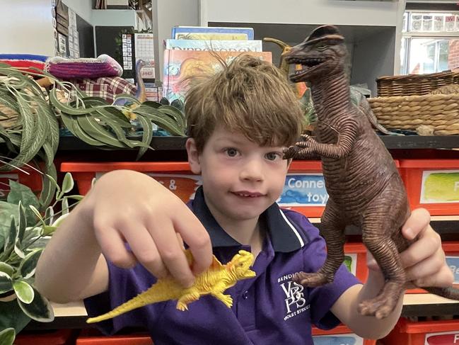 Prep Jago Nankervis at Bendigo Violet Street Primary School. Picture: Gianni Francis.