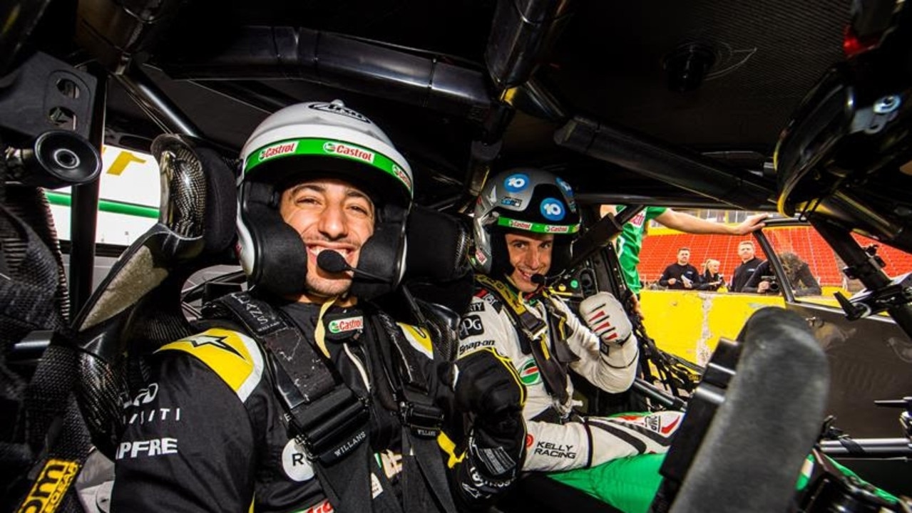 Ricciardo has previously driven V8 Supercars, taking the wheel of Rick Kelly’s Nissan Altima in 2019.