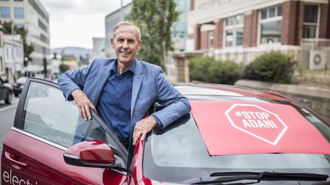 Former Greens leader Bob Brown is leading the Stop Adani Convoy. Picture: Eddie Safarik.