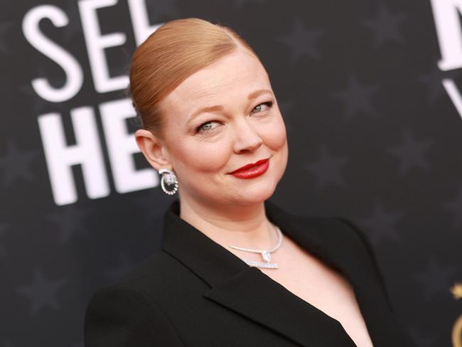 SANTA MONICA, CALIFORNIA - JANUARY 14: Sarah Snook attends the 29th Annual Critics Choice Awards at Barker Hangar on January 14, 2024 in Santa Monica, California. (Photo by Matt Winkelmeyer/Getty Images for Critics Choice Association)