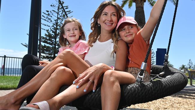 Undecided voter Emmah Money (centre) says she wants to hear more about policies aimed at children. Picture: Keryn Stevens