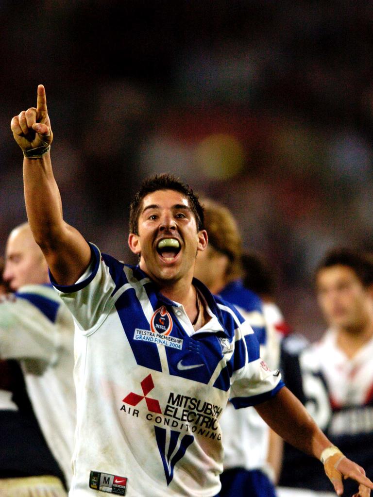 A 22-year-old Braith Anasta after winning the premiership. (AAP Image/Paul Miller)