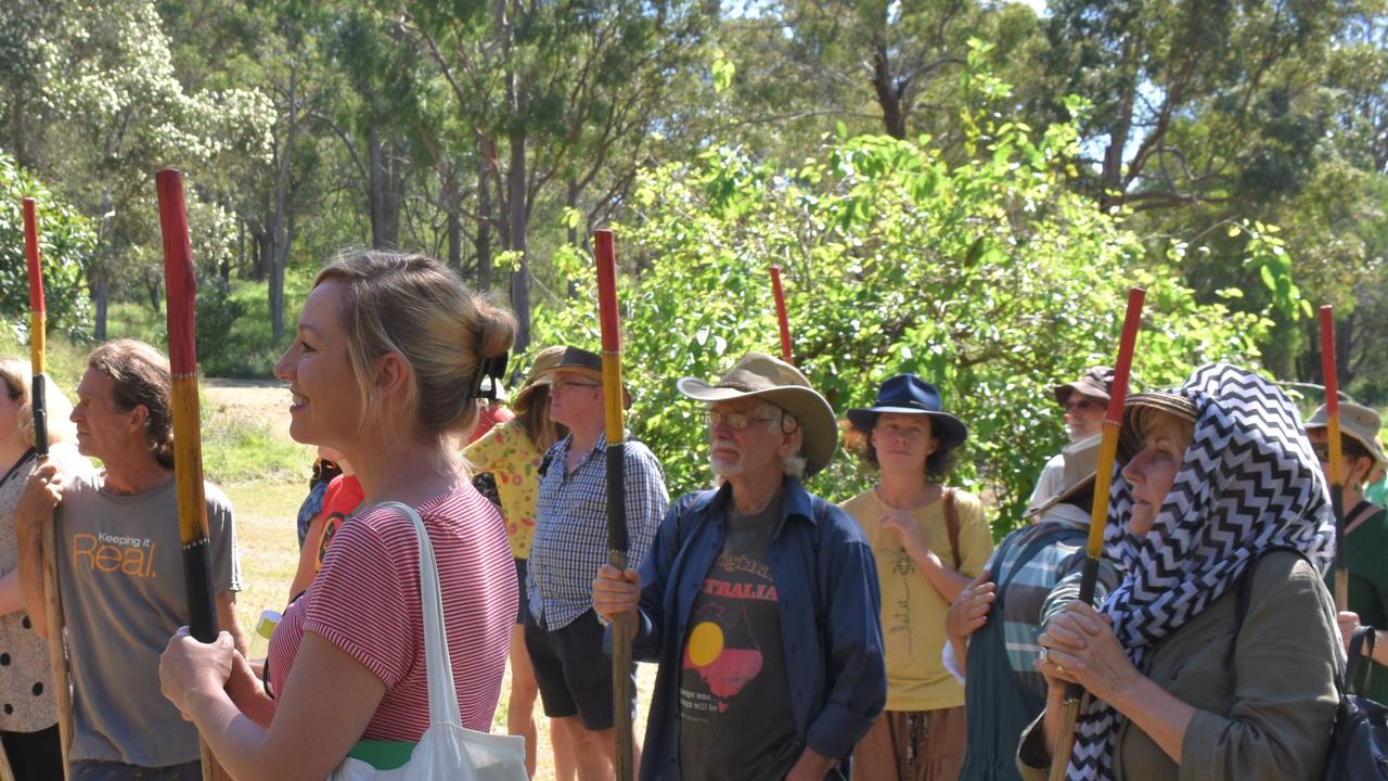 Senator Larissa Waters called the possible destruction of the site “unacceptable” in a visit last month. Photo: Kristen Camp