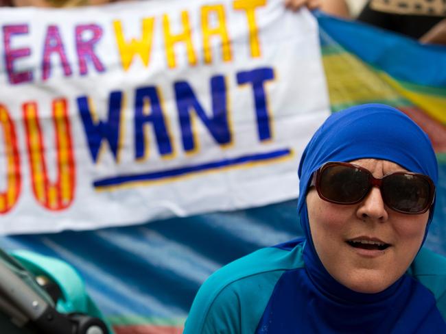 There were protests in France last year when the swimwear was banned from some French beaches.