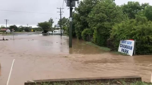 Flood waters in the township of Sapphire Taken