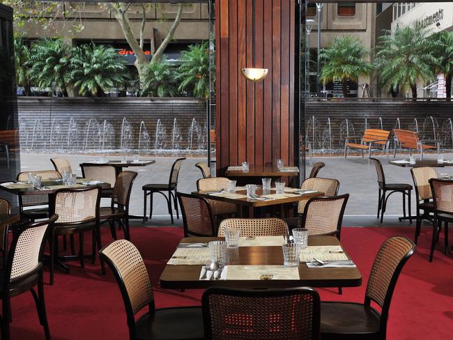 The traditional Italian bistro Borsa has an old-school vibe. Picture: Roger Wyman