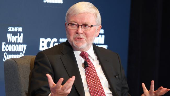 This could set the record straight on Kevin Rudd’s biography account. Picture: Tasos Katopodis/Getty Images