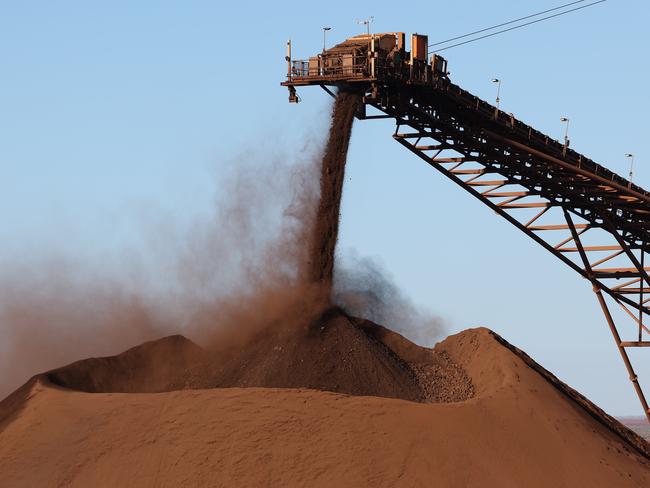 ON HOLD : Embargoed for The Daily telegraph. 15.8.2024 The Christmas Creek mine is an iron ore mine located in the Pilbara region of Western Australia, 61 km south-south-west of Nullagine. Picture: Rohan Kelly