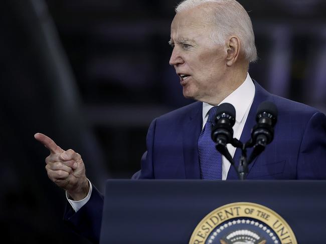 Joe Biden says the world is the closest it has been to nuclear war since the Cuban missile crisis of 1962. Picture: Getty