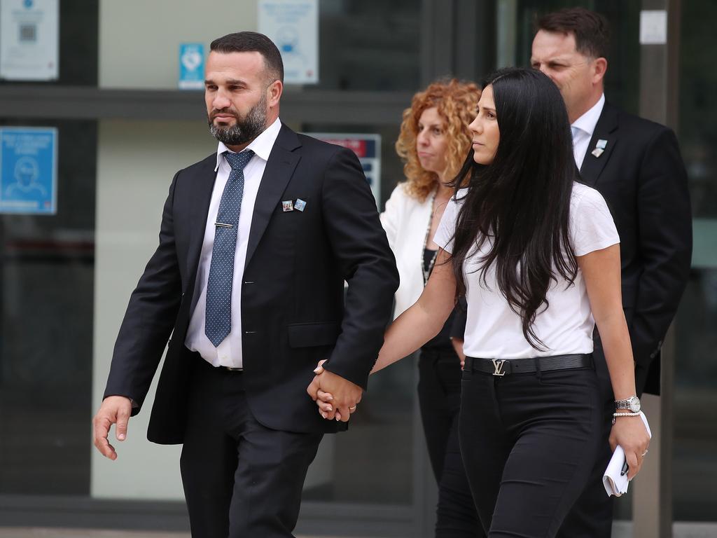 Leila and husband Danny said they forgave Davidson outside of court at his sentencing in April. Picture: David Swift