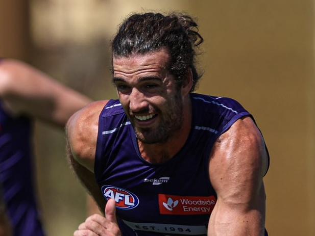 The Dockers were stuck in the heat on Monday. Picture: Fremantle FC