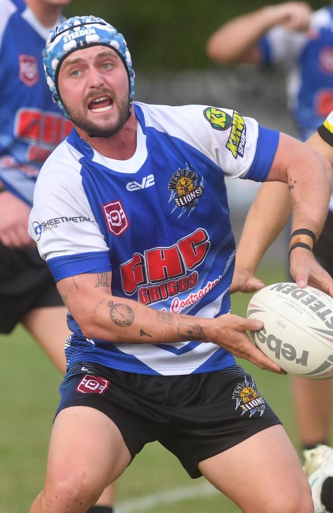 Townsville A Grade rugby league game between Centrals and Western Lions at Townsville Sports Reserve. Lions Jacob Bourke. Picture: Evan Morgan