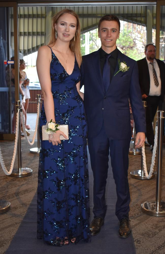 Milla Du Buisson and Luke Curtis at the Sunshine Coast Grammar School formal 2023. Photo: Jorina Maureschat