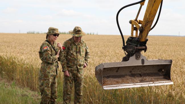 Donna MacGregor in France with the Australian Defence Force. Picture: Supplied.