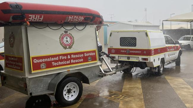 The tropical low will bring heavy rain for the next few days. Picture: Queensland Fire Dept