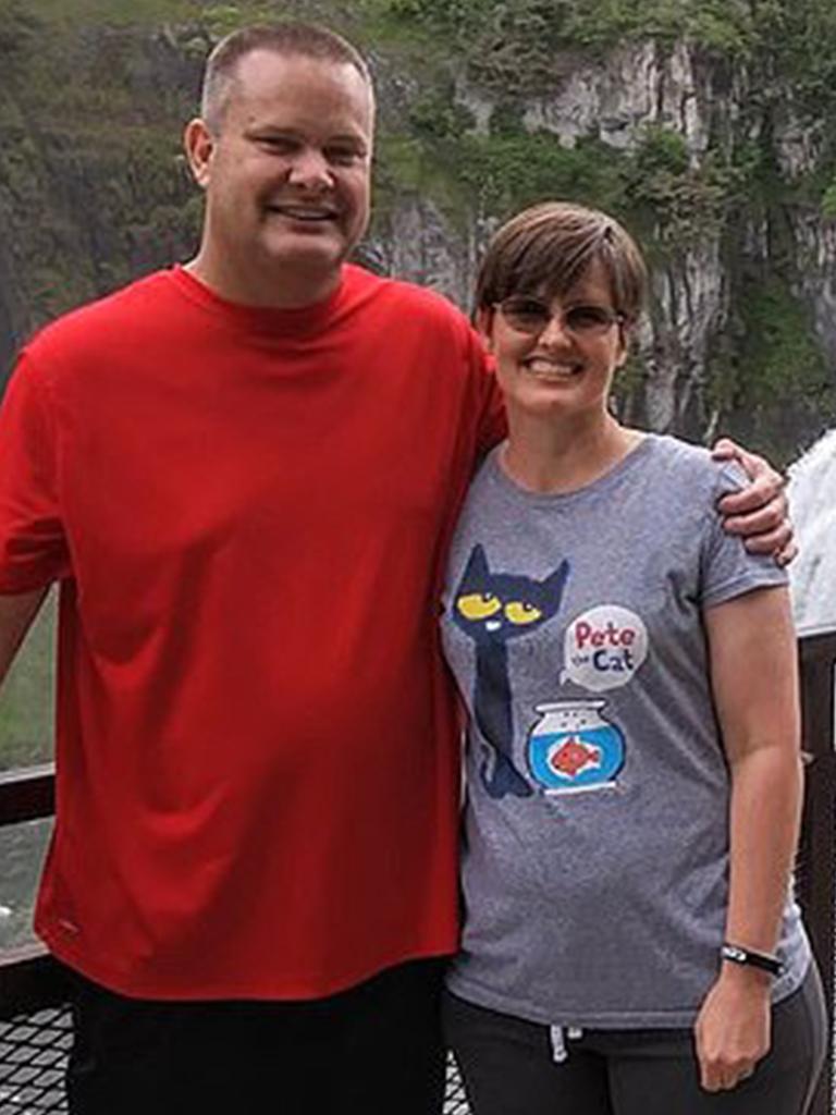 Chad Daybell with his ex wife Tammy Daybell. Picture: Facebook