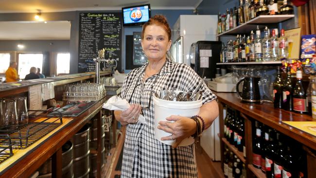 Great Lake Hotel co-owner Kaylee Hattinger has been providing food and accommodation for tired firefighters battling the Great Pine Tier bushfire. Picture: PATRICK GEE