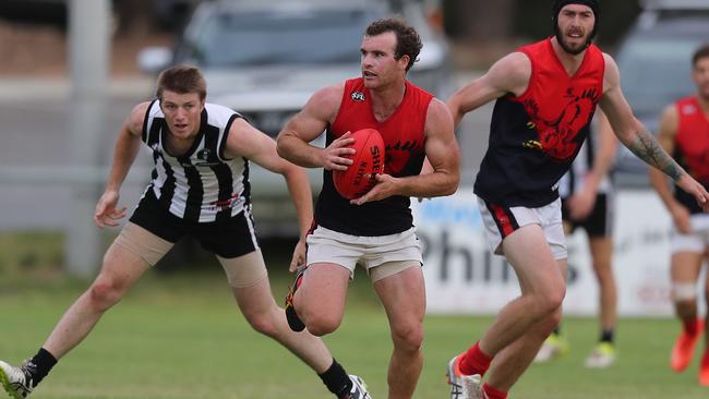 Flagstaff Hill’s Michael Shearer will return to the Falcons’ line-up this season after an ACL injury kept him sidelined in 2019. Picture: Dean Martin