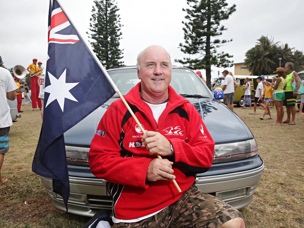 Biran Kelso, 59, from Mt Colah, with his Holden, originally bought by Quiksilver, Newport, in 1993 for $57,000. Picture: Adam Yip